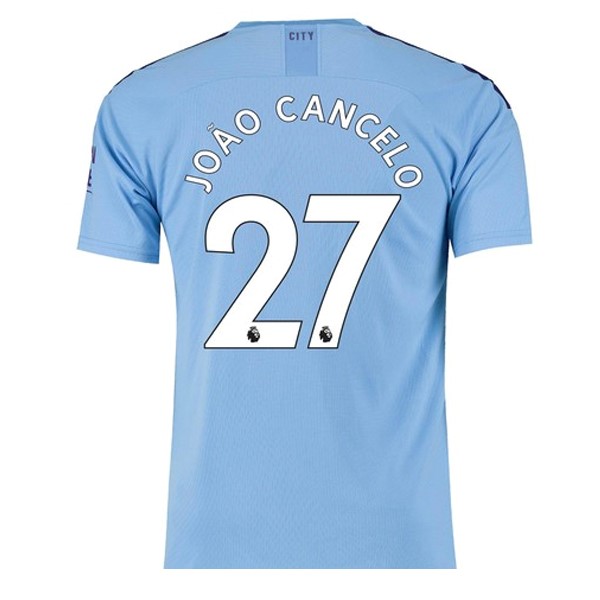 Camiseta Manchester City NO.27 Cancelo 1ª 2019-2020 Azul